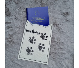 Stickserie ITH - Impfpasshülle Katzenkopf Ohren - 11 Motive Katze in 4 Varianten inkl. Blanko